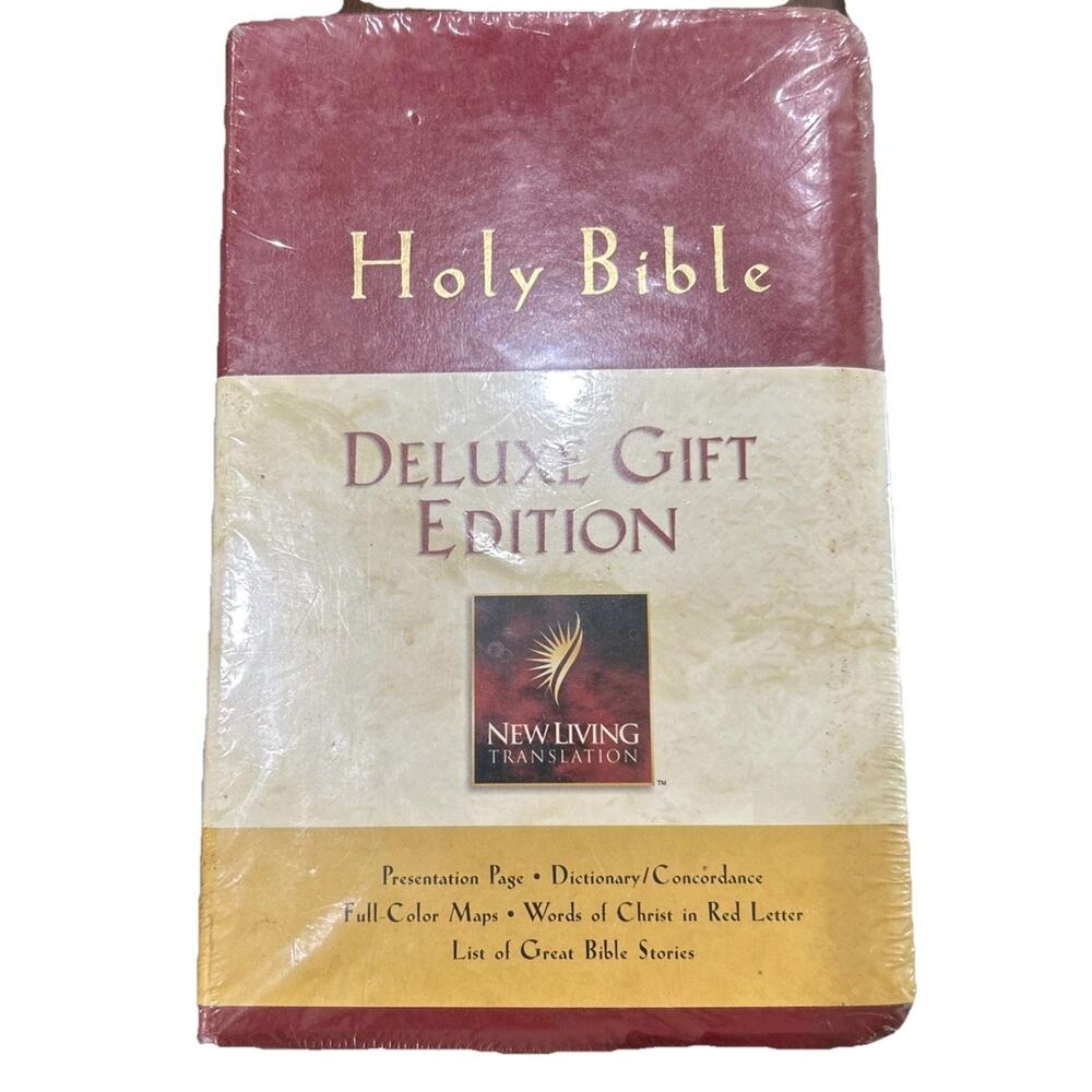 Holy Bible Deluxe Gift Edition, New Living Tranlation imitation leather burgundy